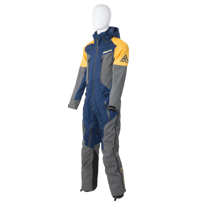 Pure Adrenaline Navy/Gray/Yellow Vortex Monosuit - Pure Adrenaline Motorsports