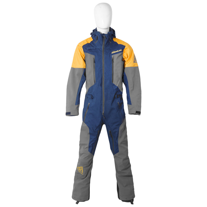 Pure Adrenaline Navy/Gray/Yellow Vortex Monosuit - Pure Adrenaline Motorsports