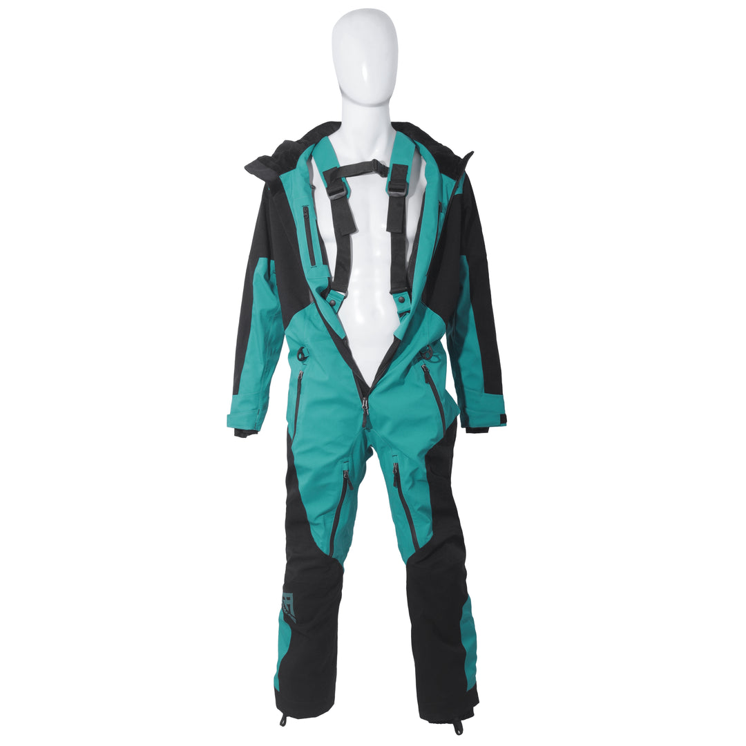 Pure Adrenaline Teal/Black Vortex Monosuit - Pure Adrenaline Motorsports