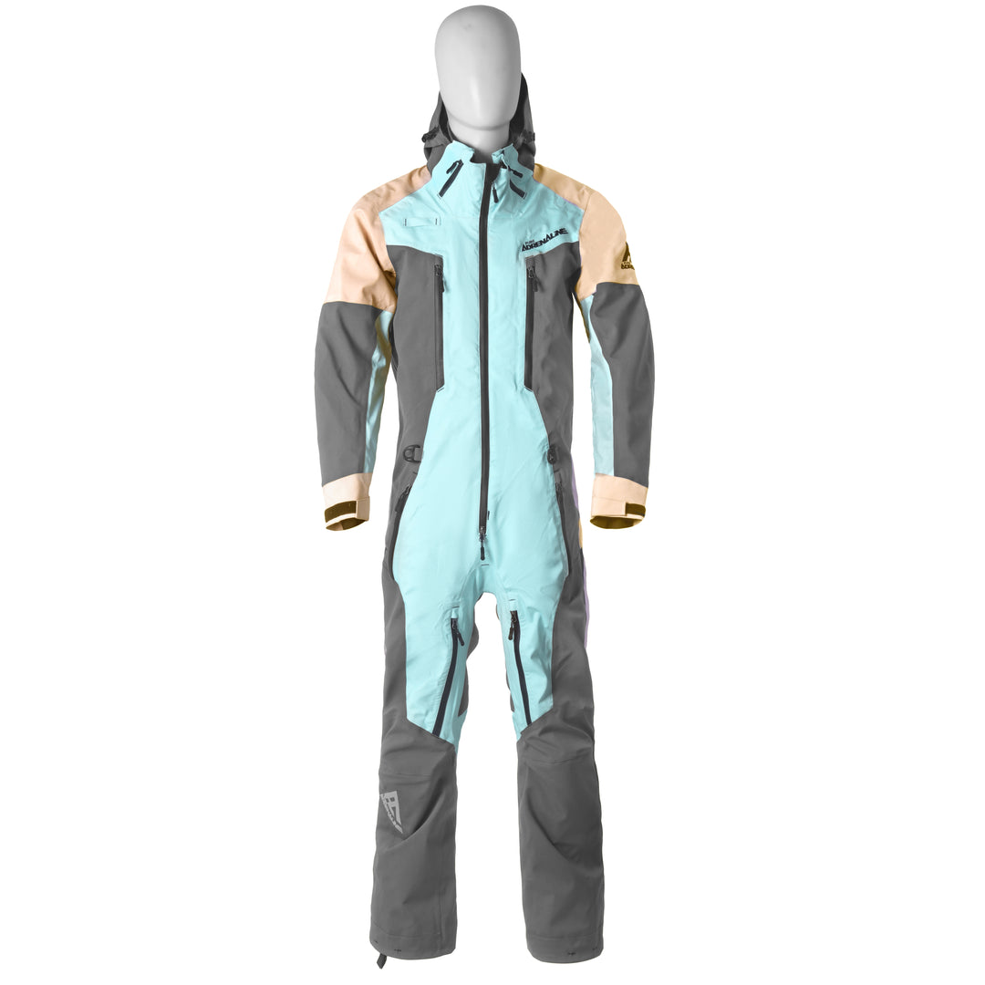 Pure Adrenaline Cyan/Gray/Rose Vortex Monosuit - Pure Adrenaline Motorsports