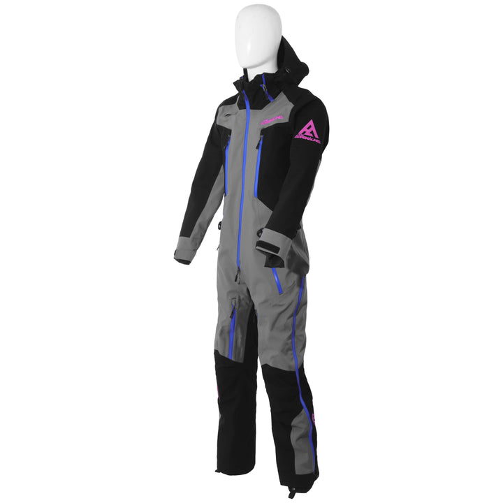 Pure Adrenaline Gray/Black/Pink Vortex Monosuit - Pure Adrenaline Motorsports