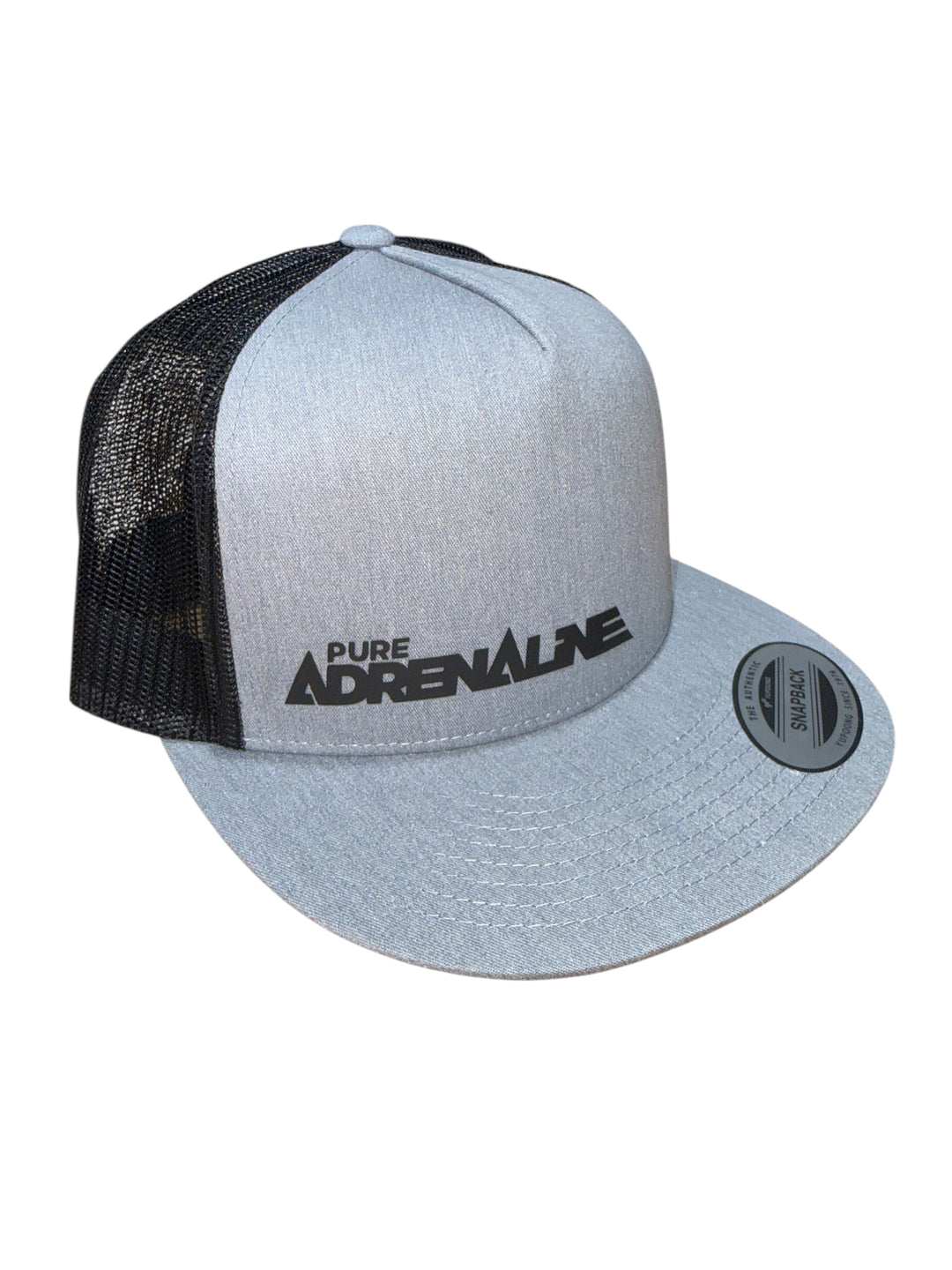 Pure Adrenaline Trucker Hat Gray/Black - Pure Adrenaline Motorsports