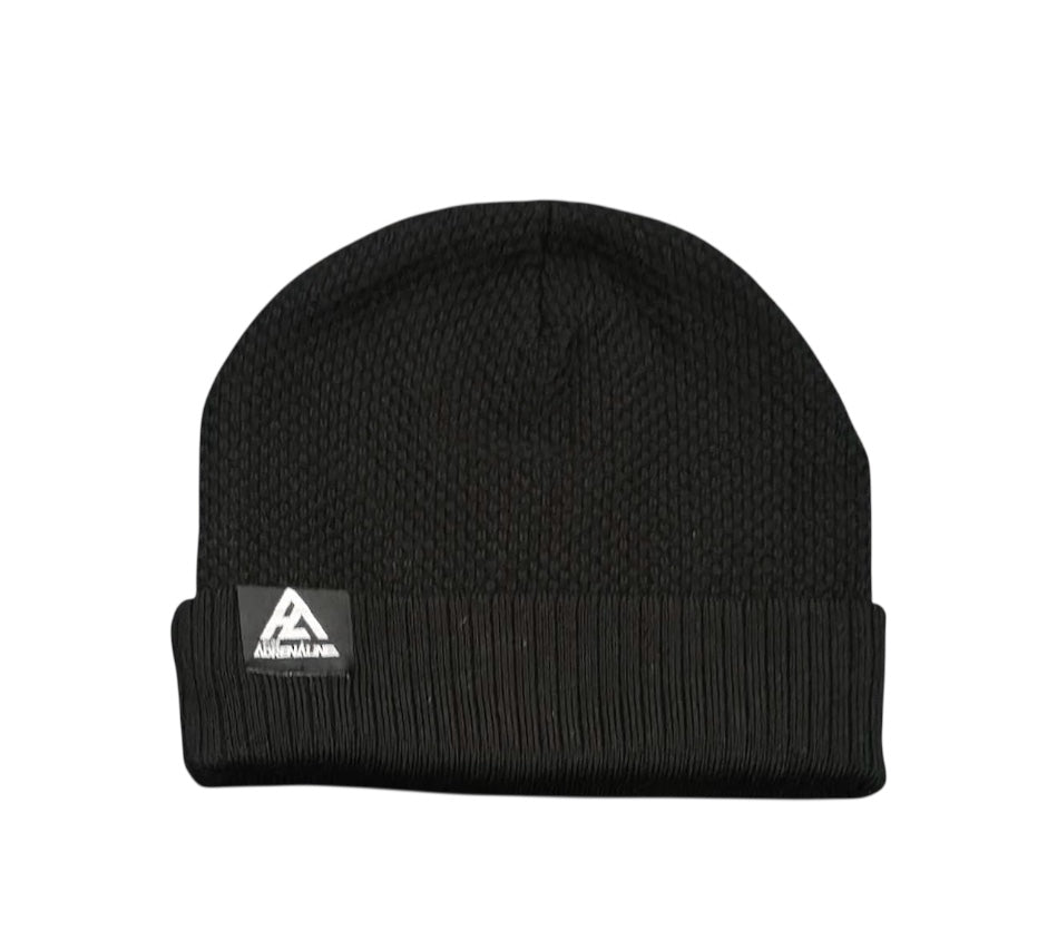 Black Knit Pure Adrenaline Beanie - Pure Adrenaline Motorsports