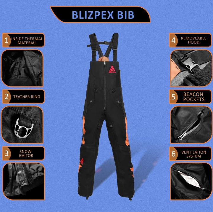 Pure Adrenaline Gray/Black Blitzpex Bib