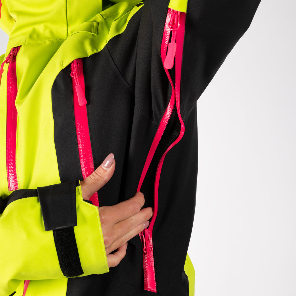 Acid Lime / Black Womens Gravity Mono Suit (2024) - Pure Adrenaline Motorsports