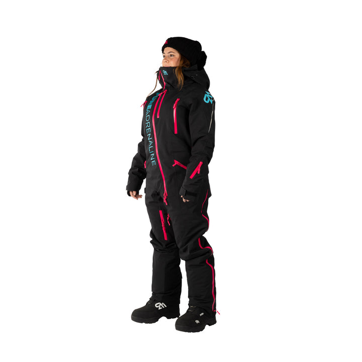 Black / Scuba Blue Womens Gravity Mono Suit (2024) - Pure Adrenaline Motorsports