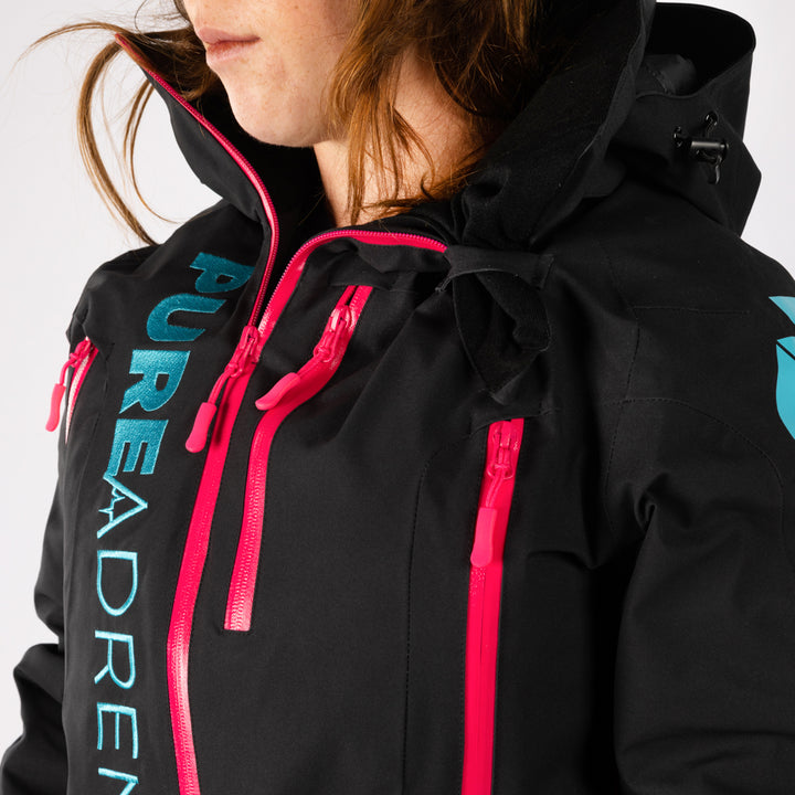Black / Scuba Blue Womens Gravity Mono Suit (2024) - Pure Adrenaline Motorsports