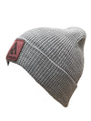 Grey/Red Knit Pure Adrenaline Patch Beanie (2024) - Pure Adrenaline Motorsports