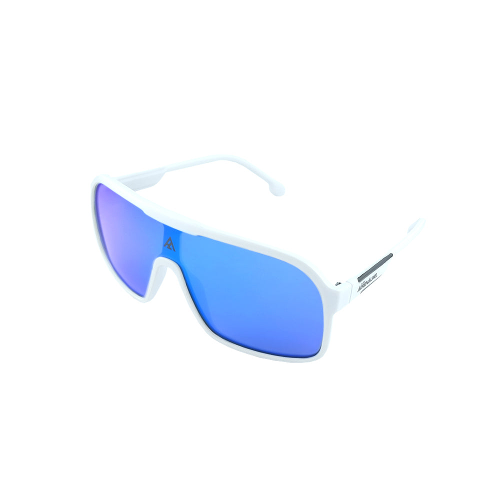White / Blue Clutch Pure Adrenaline Sunglasses (2024) - Pure Adrenaline Motorsports