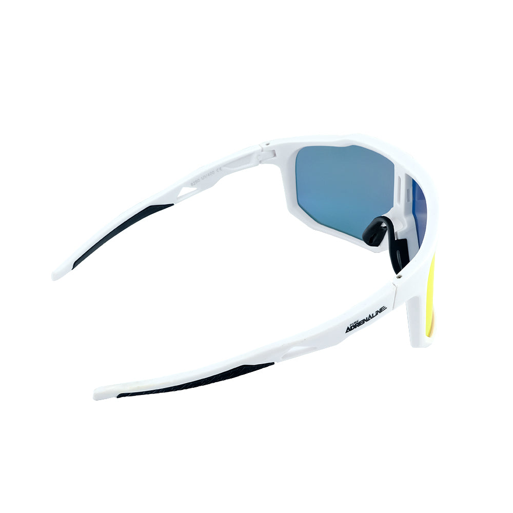 White / Orange Cable Sunglasses (2024) - Pure Adrenaline Motorsports