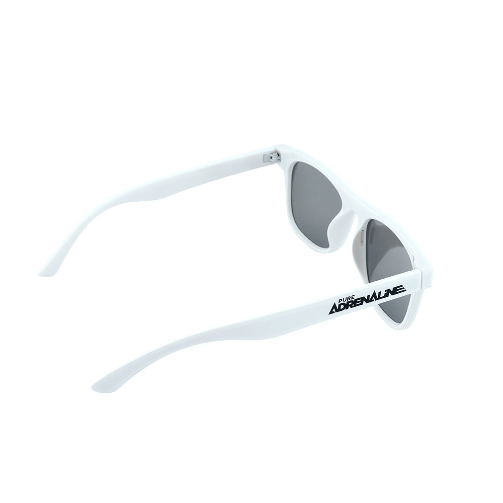 White/Silver/Polarized Twitch Sunglasses (2024) - Pure Adrenaline Motorsports