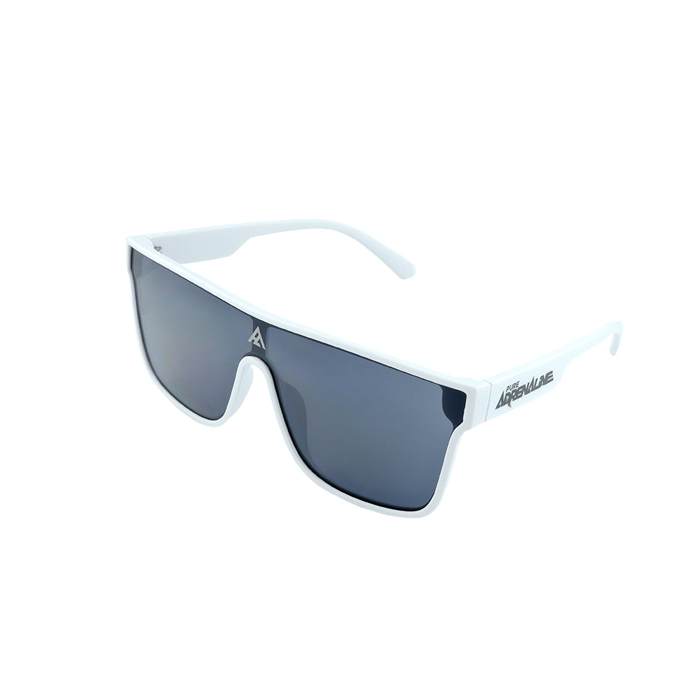 White / Black Mountain Side Pure Adrenaline Sunglasses (2024) - Pure Adrenaline Motorsports