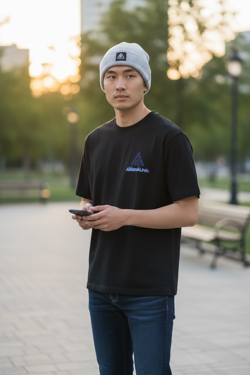 White Knit Pure Adrenaline Beanie - Pure Adrenaline Motorsports