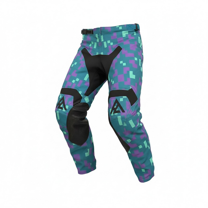 Pure Adrenaline Blue/Green Rev Series Moto Pants - Pure Adrenaline Motorsports