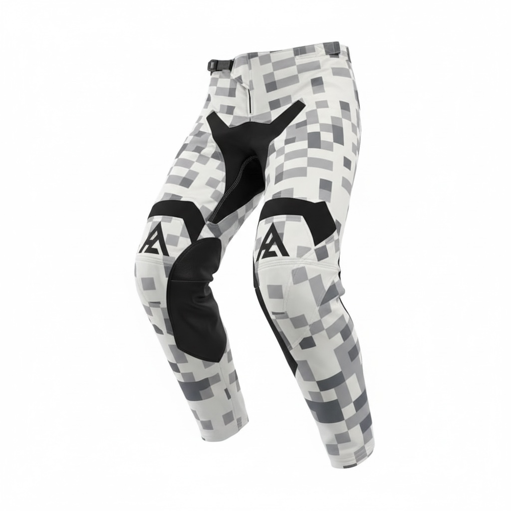Pure Adrenaline White/Gray Rev Series Moto Pants - Pure Adrenaline Motorsports