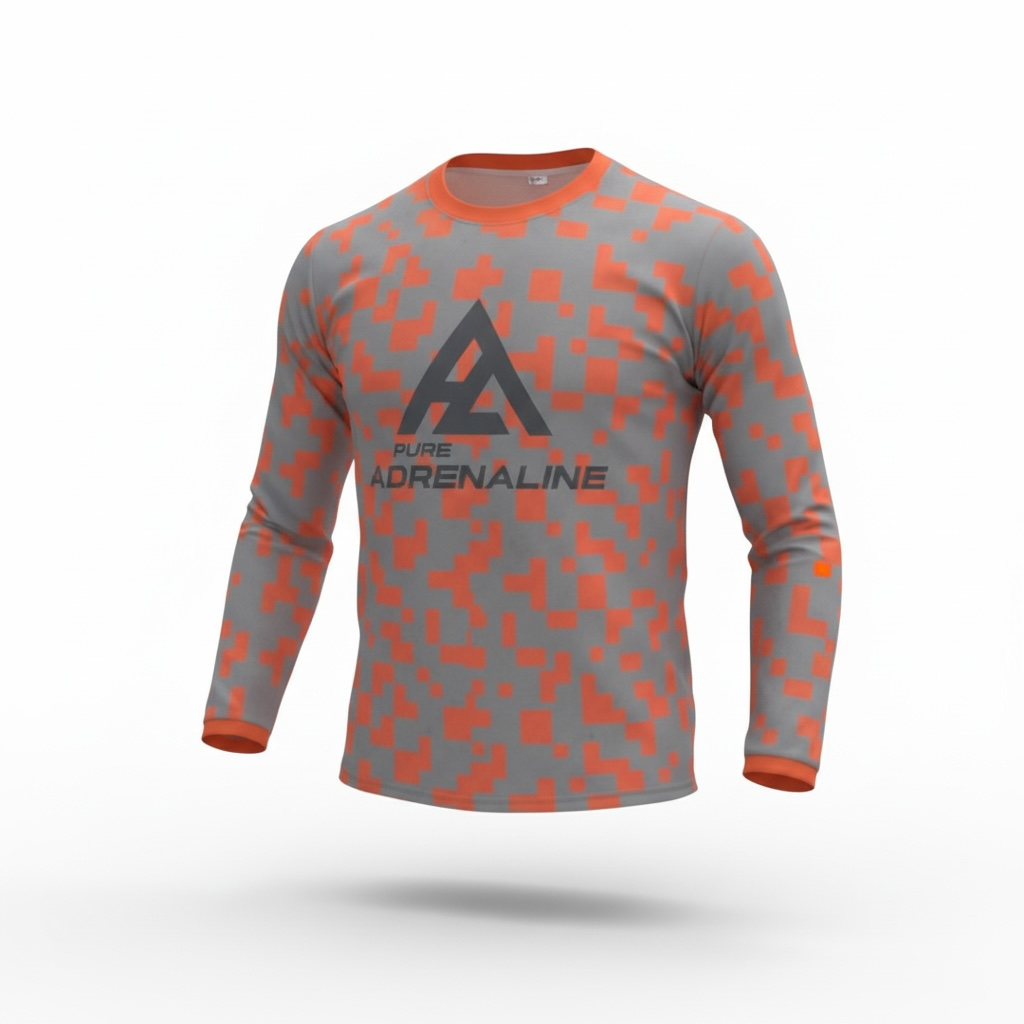 Pure Adrenaline Red/Gray Rev Series Moto Jersey - Pure Adrenaline Motorsports