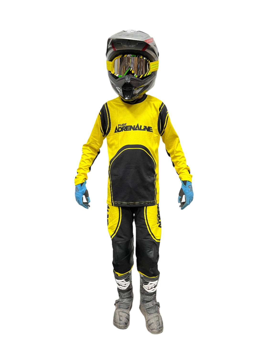 Youth AC Series MX Pants Yellow/Black 2024 - Pure Adrenaline Motorsports
