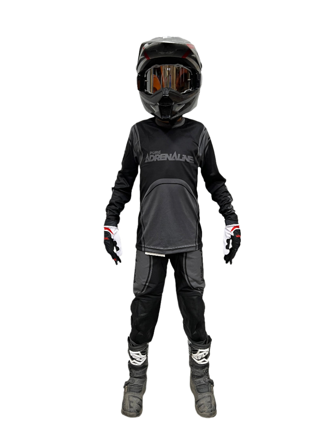 Youth AC Series MX Pants Black/Grey 2024 - Pure Adrenaline Motorsports