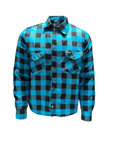 Teal Mens Quilted Flannel Jacket (2024)