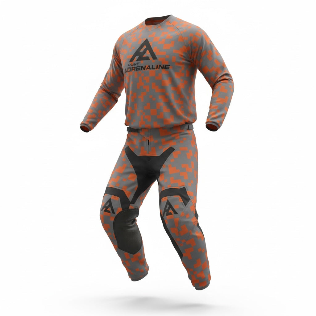 Pure Adrenaline Red/Gray Rev Series Moto Pants - Pure Adrenaline Motorsports