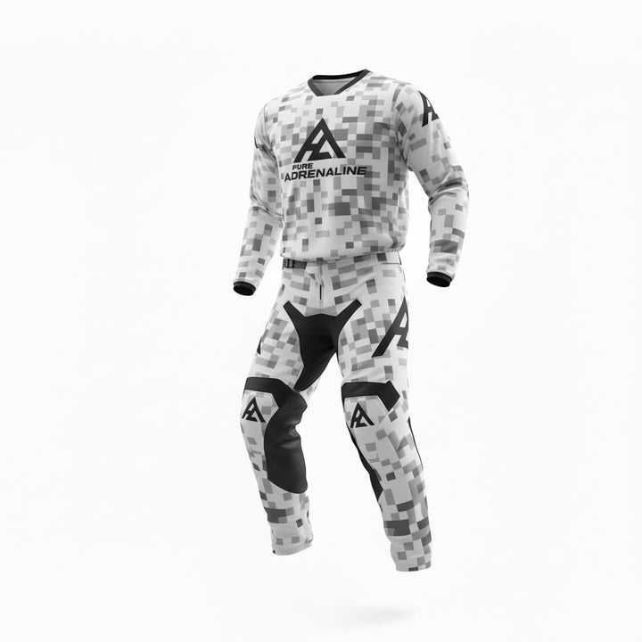 Pure Adrenaline White/Gray Rev Series Moto Pants - Pure Adrenaline Motorsports