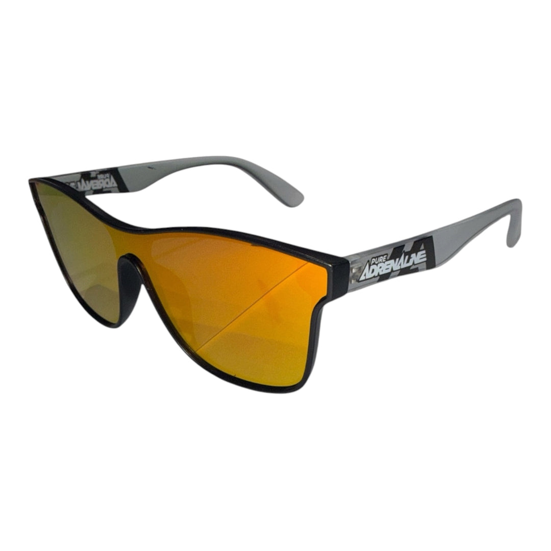Versant Sunglasses - Black/Transparent Frame, Gold Lens