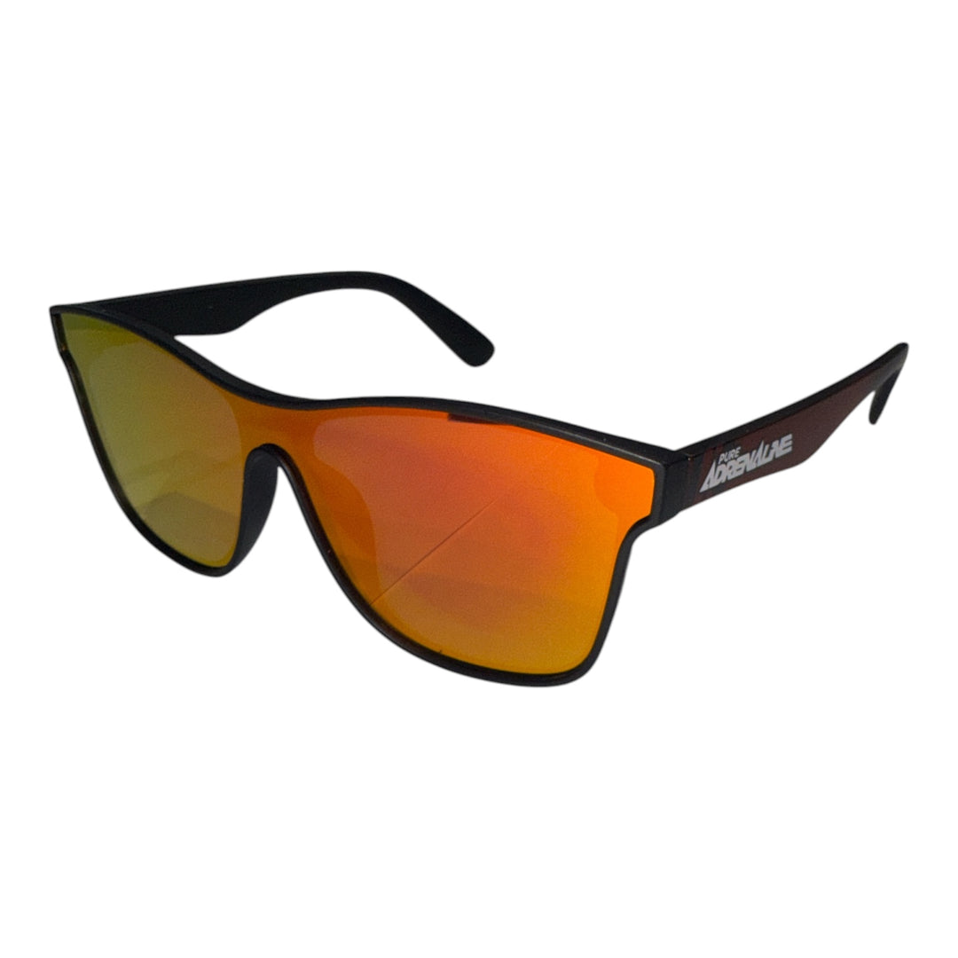 Versant Sunglasses - Black/Red Frame, Gold Lens