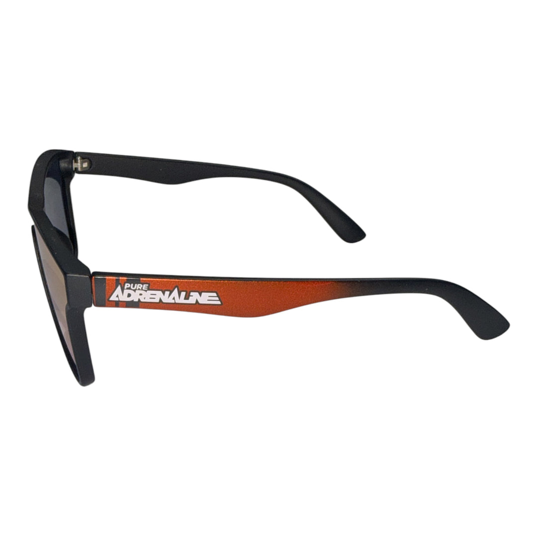 Versant Sunglasses - Black/Red Frame, Gold Lens