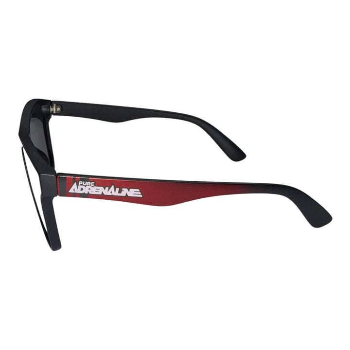 Versant Sunglasses - Black/Red Frame, Chrome Mirror Lens