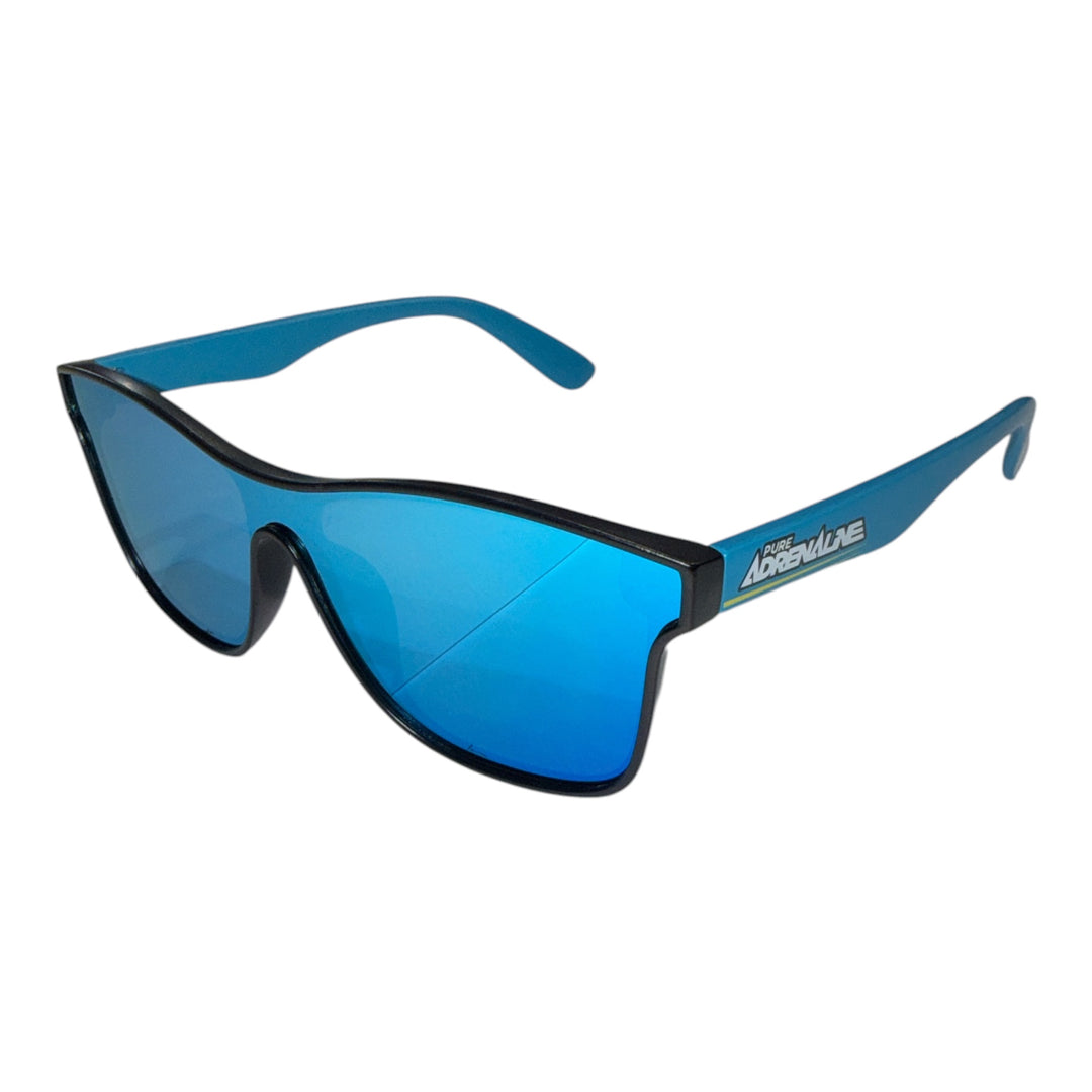 Versant Sunglasses - Black/Blue Frame, Blue Mirror Lens