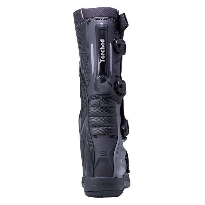 Black/Gray Mens Torched MX Boots (2024) - Pure Adrenaline Motorsports