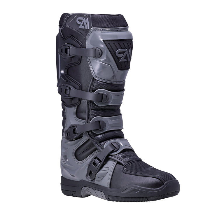 Black/Gray Mens Torched MX Boots (2024) - Pure Adrenaline Motorsports