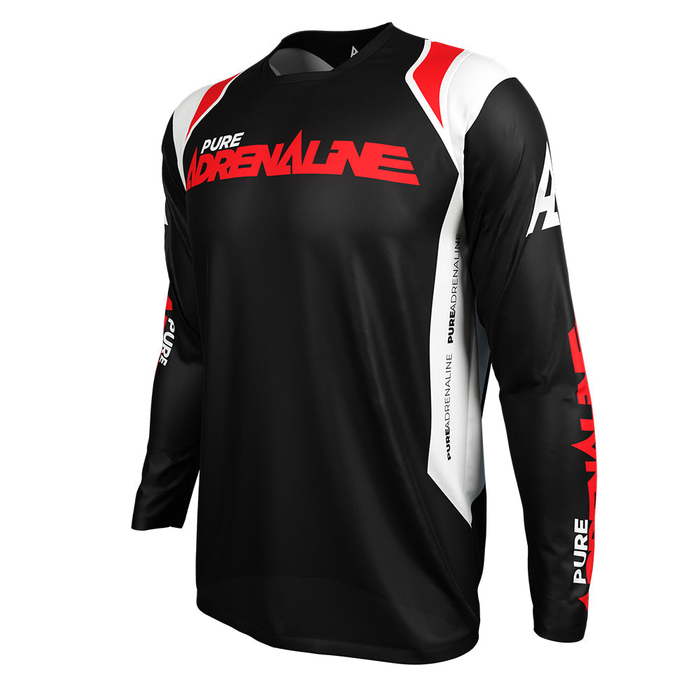 Black/Red Mens Hydraulic Vent Series Jersey 2024 - Pure Adrenaline Motorsports