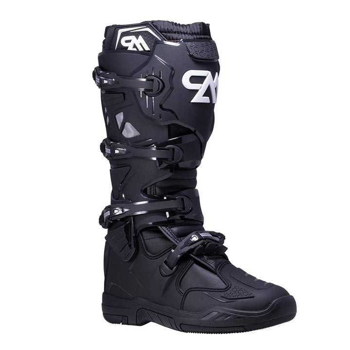 Black/White Mens Hydraulic MX Boots - Pure Adrenaline Motorsports
