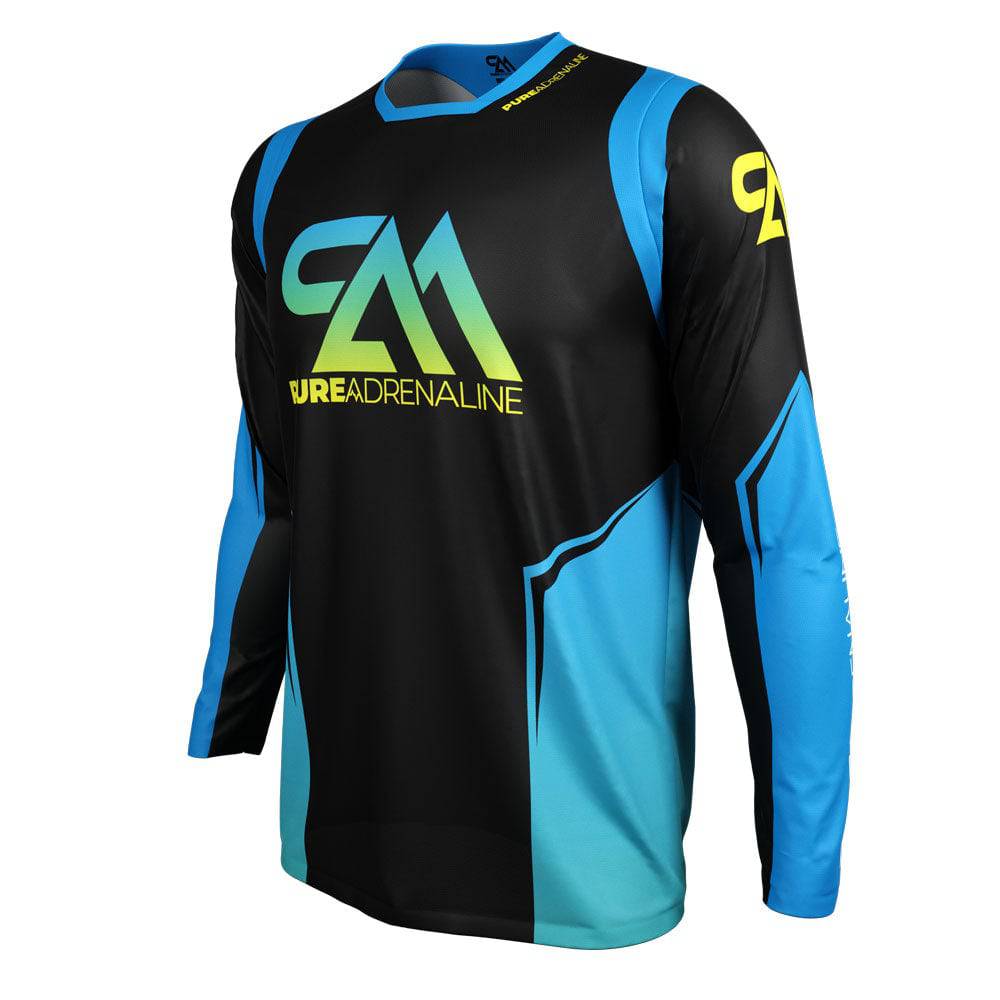 Black/Yellow Mens Hydraulic Series Jersey 2023 - Pure Adrenaline Motorsports