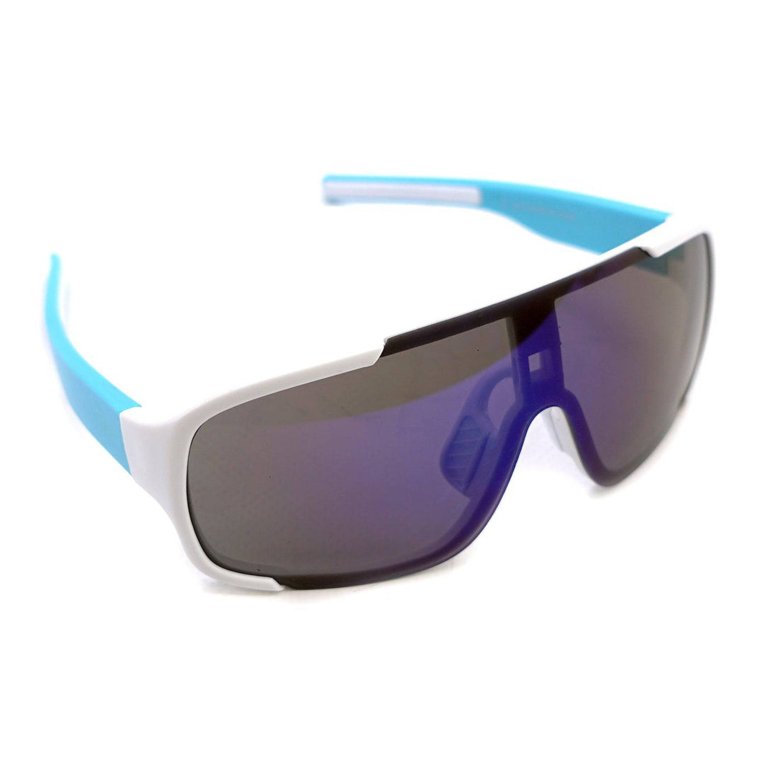 White / Blue / Blue Boarder Sunglasses - Pure Adrenaline Motorsports